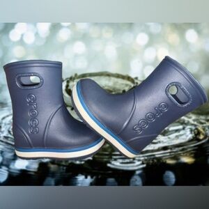 Kids’ Crocs crocband rain boots sz C7